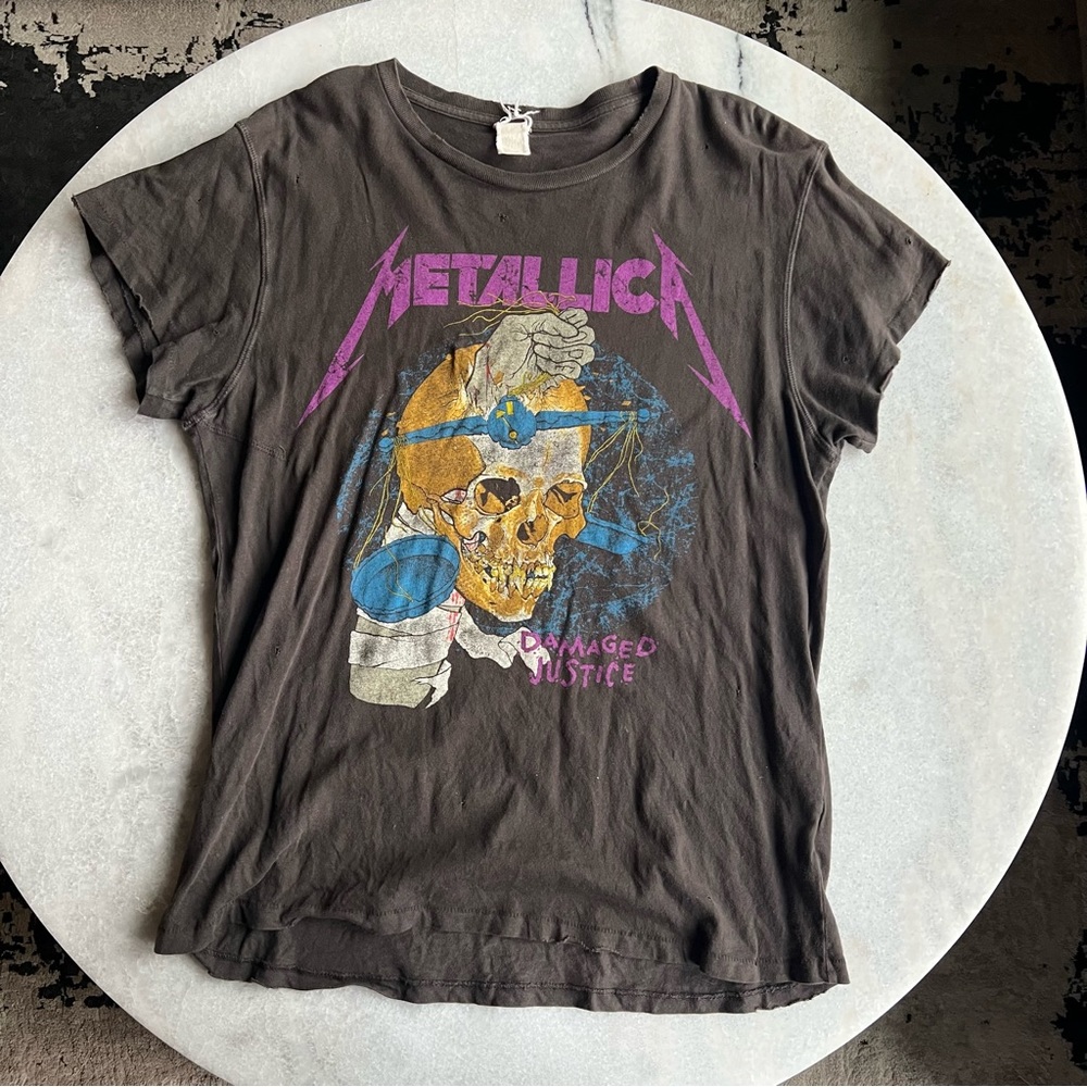 Madeworn Metallica Vintage Shirt Size Medium